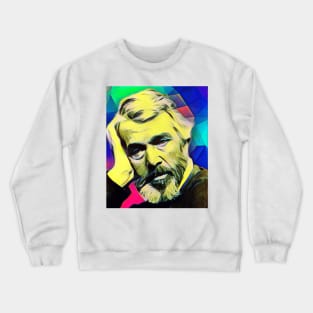 Thomas Carlyle Colourful Portrait | Thomas Carlyle Artwork 5 Crewneck Sweatshirt